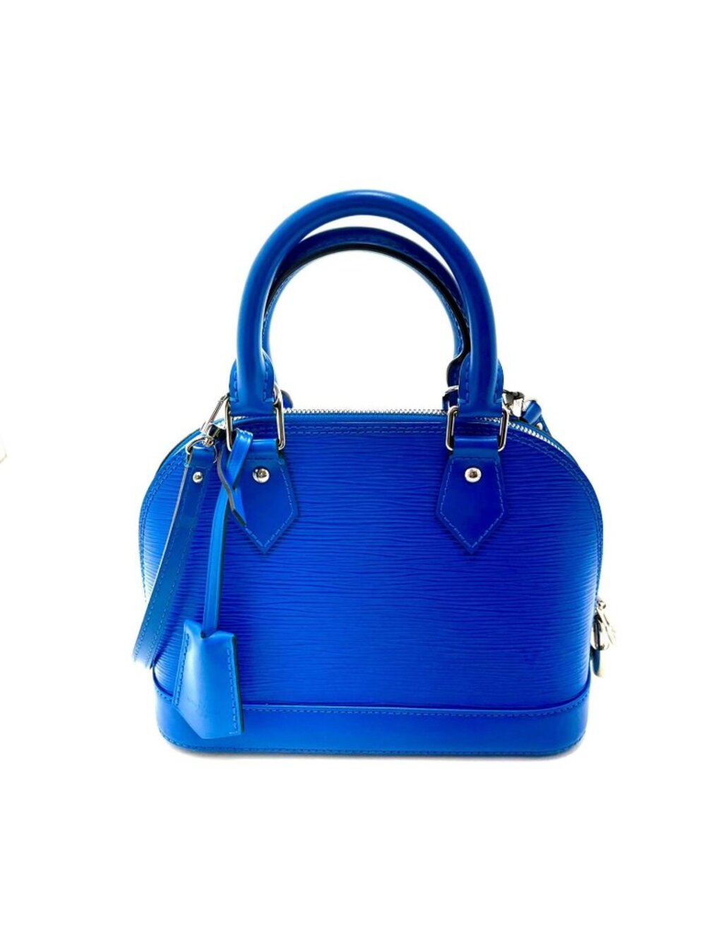 Louis Vuitton Alma BB Epi Blue Handbag
